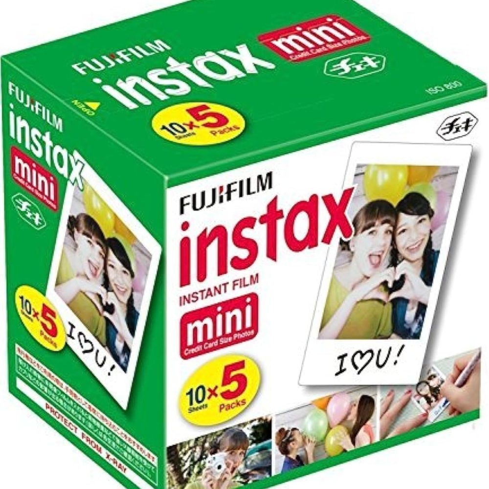 Instax Mini Instant Film, 10 Sheets x 5 Packs (Total 50 Shoots)
