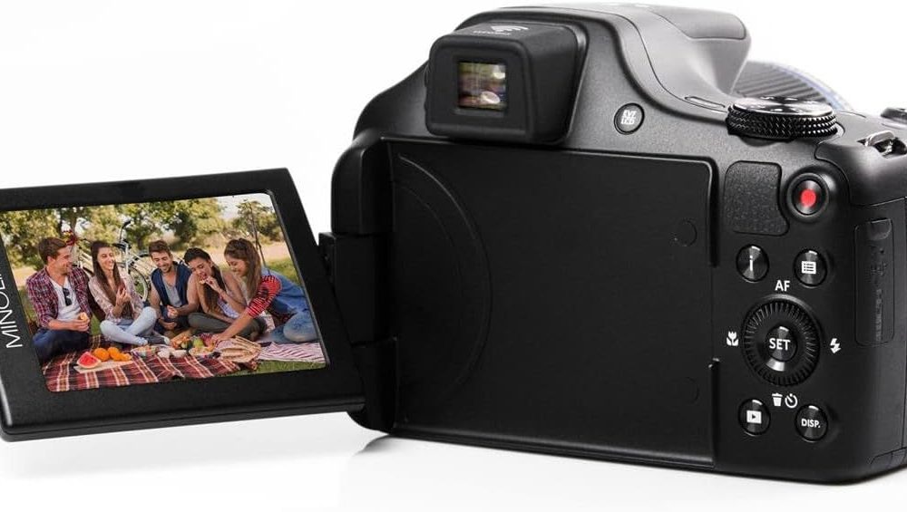 Minolta Pro Shot 20MP Digital Camera – 67x Optical Zoom, Full 1080p HD Video, Optical Image Stabilization, Wi-Fi, 3-inch Articulating LCD Screen, 27 Scene Modes – Includes 16GB SD Card (Black) - Image 5