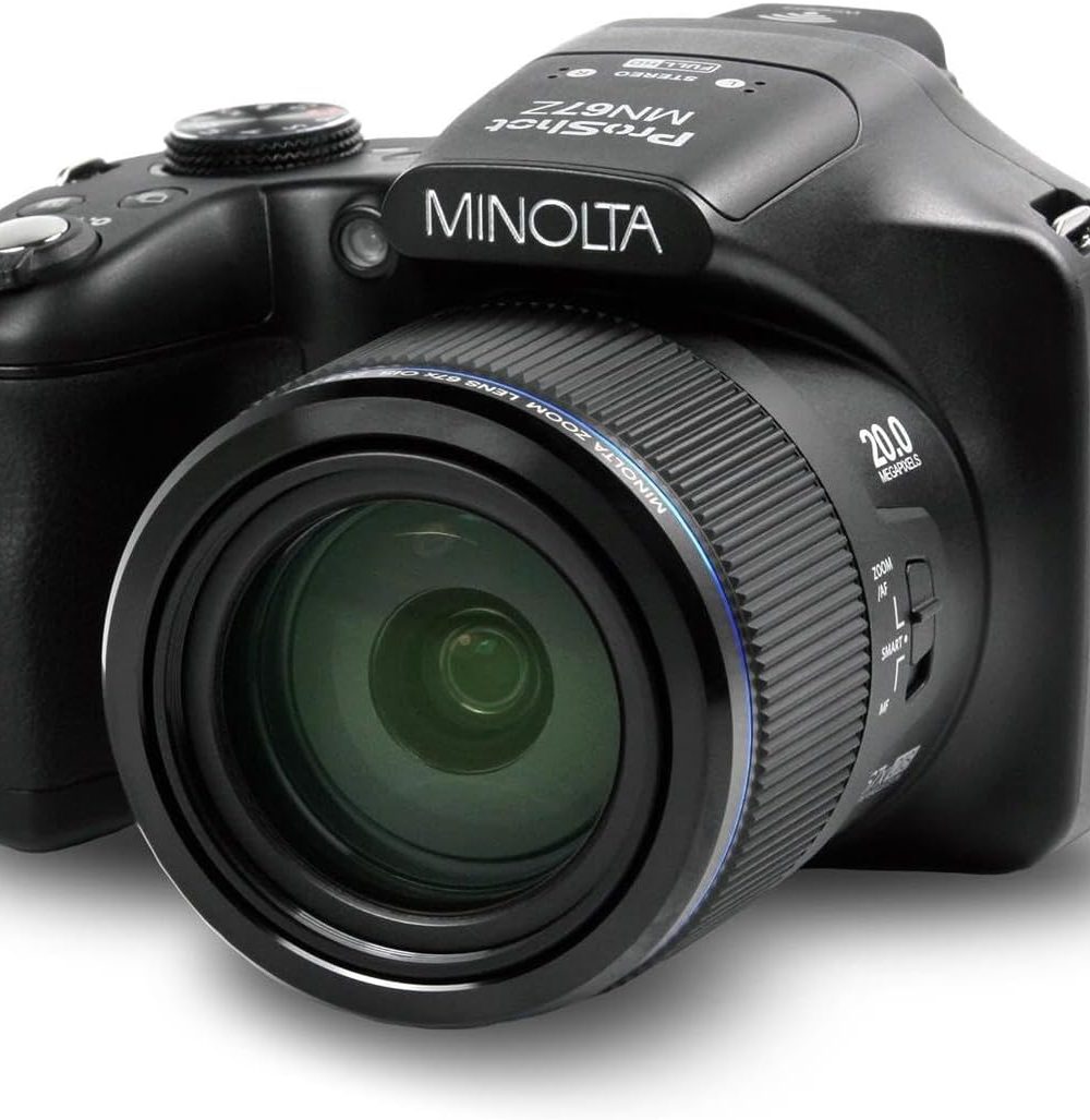 Minolta Pro Shot 20MP Digital Camera – 67x Optical Zoom, Full 1080p HD Video, Optical Image Stabilization, Wi-Fi, 3-inch Articulating LCD Screen, 27 Scene Modes – Includes 16GB SD Card (Black) - Image 6